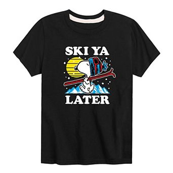 Boys 8-20 Peanuts Ski Ya Later Tee