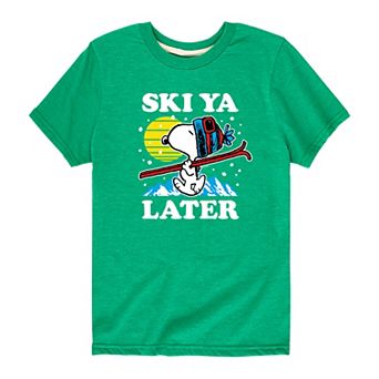 Boys 8-20 Peanuts Ski Ya Later Tee