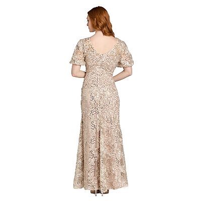r&m richards petite evening dresses Beaded Godet Evening Gown main image 1