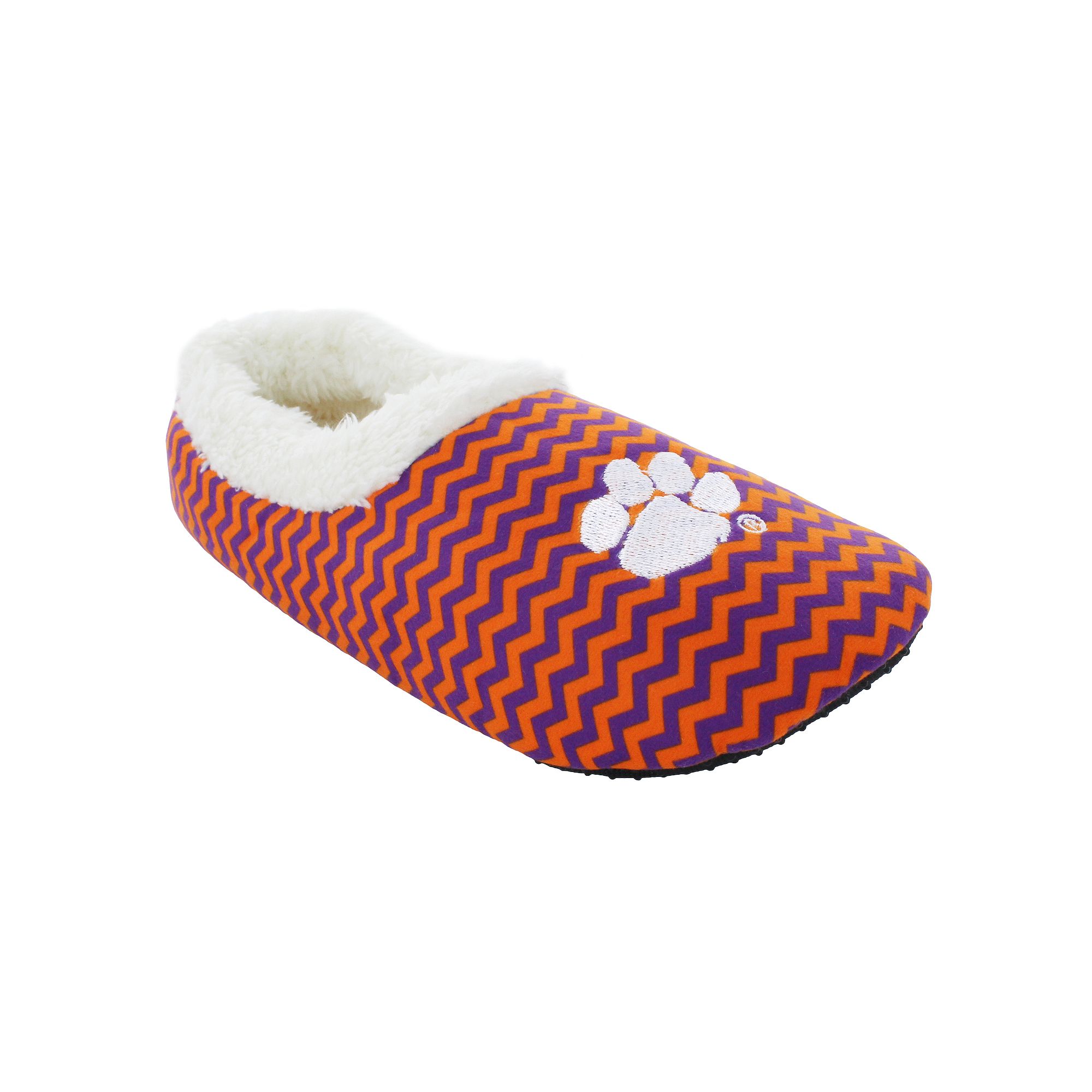 Clemson Tigers Womens Chevron Slippers, Size: Medium, Team None