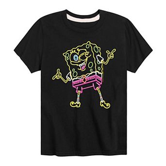 Boys 8-20 SpongeBob Neon Tee
