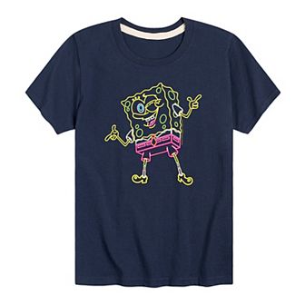 Boys 8-20 SpongeBob Neon Tee