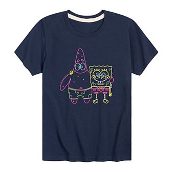 Boys 8-20 SpongeBob Patrick Neon Tee