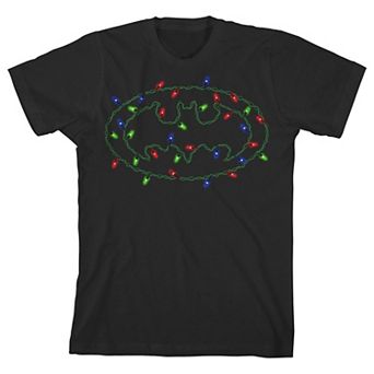 Boys 8-20 Batman Christmas Lights Graphic Tee