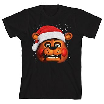 Boys 8-20 Five Nights at Freddy's Christmas Santa Graphic Tee