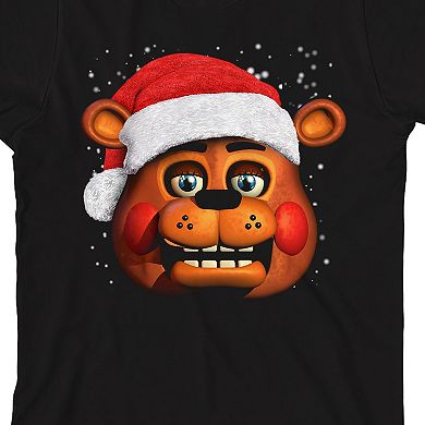 Boys 8-20 Five Nights at Freddy's Christmas Santa Graphic Tee
