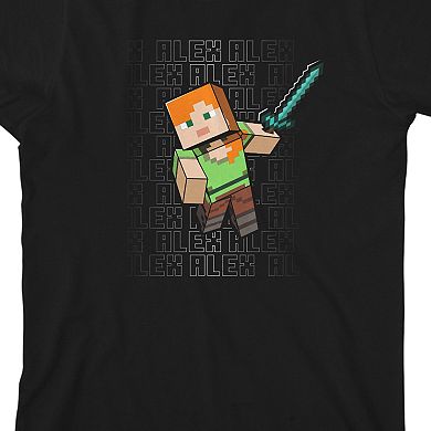 Boys 8-20 Minecraft Alex Graphic Tee