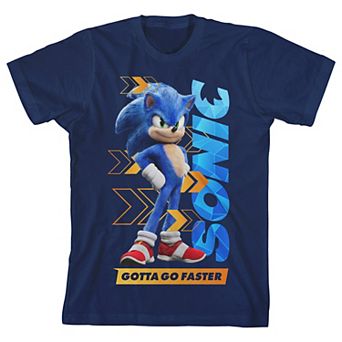 Boys 8-20 Sonic Movie 2 Faster Graphic Tee