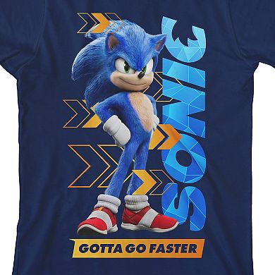 Boys 8-20 Sonic Movie 2 Faster Graphic Tee
