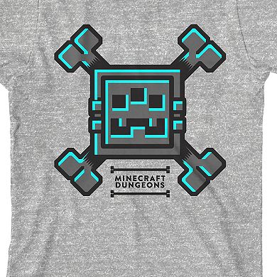 Boys 8-20 Minecraft Dungeons Bone Icon Graphic Tee