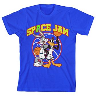 Boys 8-20 Space Jam 1996 Text Graphic Tee