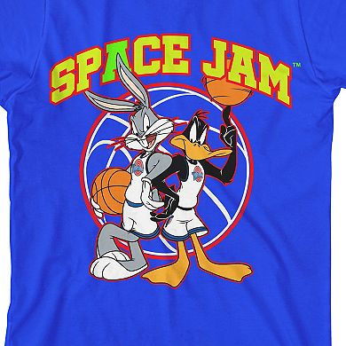 Boys 8-20 Space Jam 1996 Text Graphic Tee