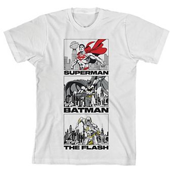 Boys 8-20 Justice League Superman, Batman & The Flash Graphic Tee