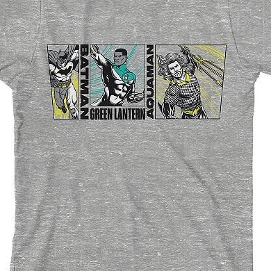Boys 8-20 The Justice League Batman, Green Lantern & Aquaman Graphic Tee