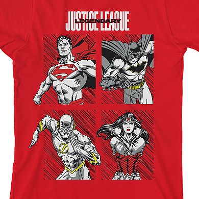 Boys 8-20 Justice League Characters Graphic Tee