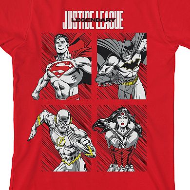 Boys 8-20 Justice League Characters Graphic Tee