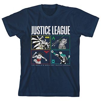 Boys 8-20 The Justice League Boxed-In Graphic Tee