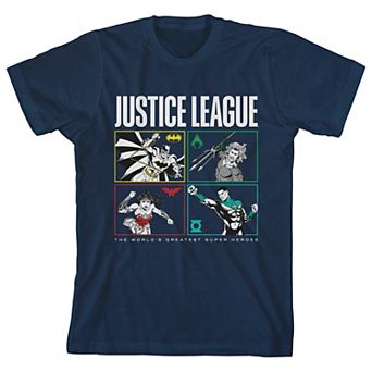 Boys 8-20 The Justice League Boxed-In Graphic Tee