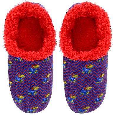 Kansas Jayhawks Women's Chevron Slippers