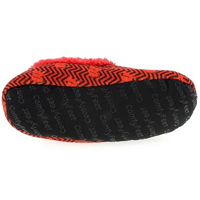 Wisconsin Badgers Women's Chevron Slippers