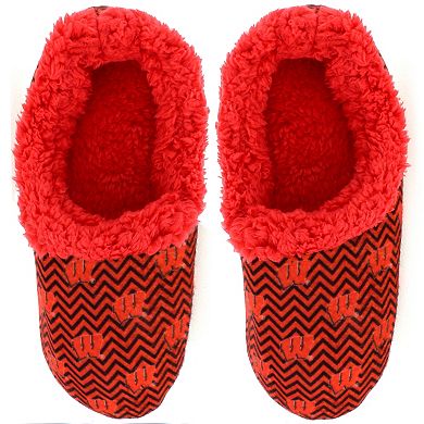 Wisconsin Badgers Women's Chevron Slippers