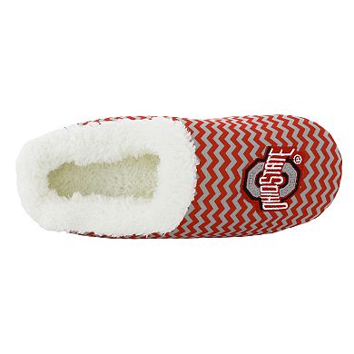 Ohio State Buckeyes Women's Chevron Slippers