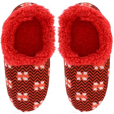 Nebraska Cornhuskers Women's Chevron Slippers