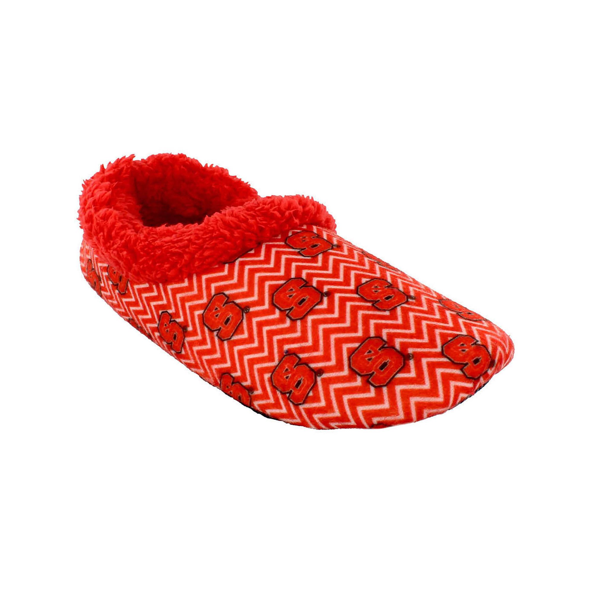North Carolina State Wolfpack Womens Chevron Slippers, Size: Small, Nst Te