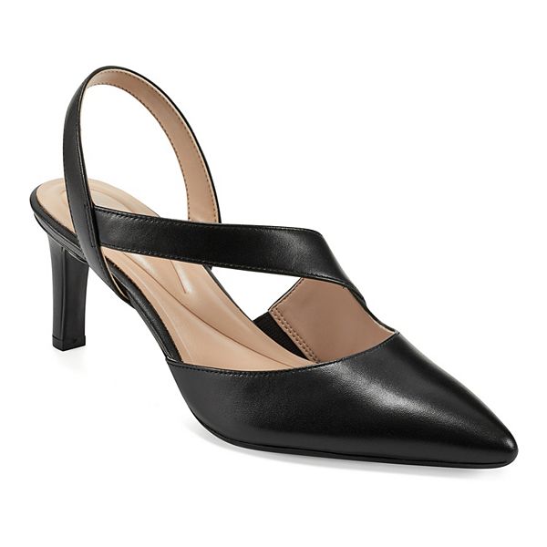 Easy Spirit Recruit Women's Leather Slingback Heels