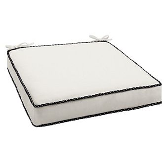 Sorra Home Sunbrella Indoor/Outdoor 3' x 19" Canvas Chair Cushion