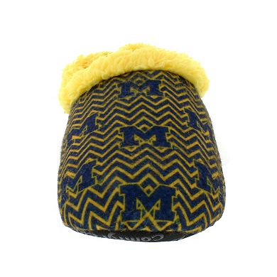 Michigan Wolverines Women's Chevron Slippers