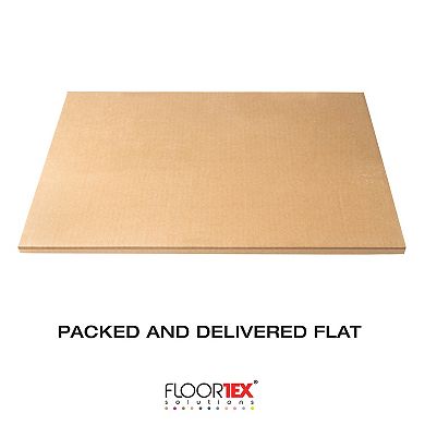 Floortex Ecotex® Polypropylene Rectangular Anti-Slip Foldable Chair Mat for Hard Floors - 36" x 48"