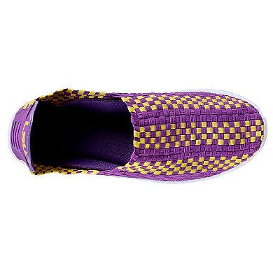 LSU Tigers Woven Slip-On Unisex Shoes