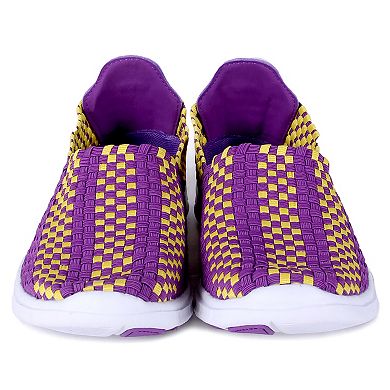 LSU Tigers Woven Slip-On Unisex Shoes