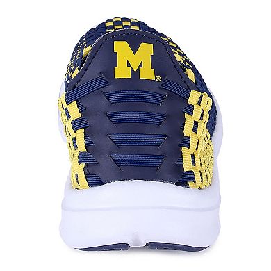 Michigan Wolverines Woven Slip-On Unisex Shoes