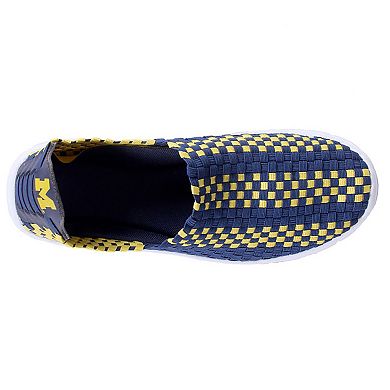 Michigan Wolverines Woven Slip-On Unisex Shoes