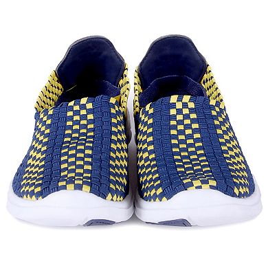 Michigan Wolverines Woven Slip-On Unisex Shoes