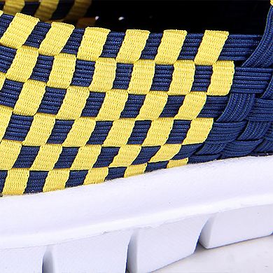 Michigan Wolverines Woven Slip-On Unisex Shoes