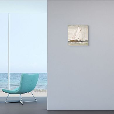 Stupell Home Decor Traditional Sailboat At Seas