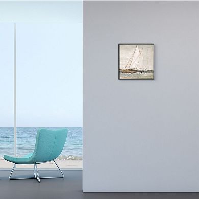 Stupell Home Decor Traditional Sailboat At Seas