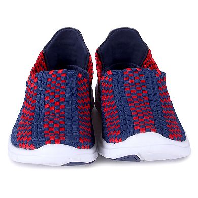 Ole Miss Rebels Woven Slip-On Unisex Shoes