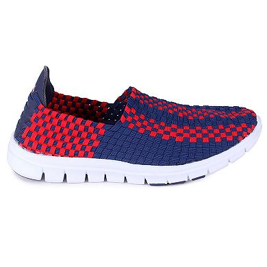 Ole Miss Rebels Woven Slip-On Unisex Shoes