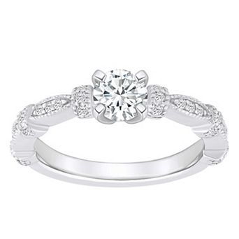 Alyson Layne 14k Gold 1/2 Carat T.W. Diamond Embellished Band Engagement Ring