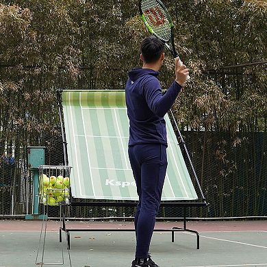 Ksports Racquet Sports Tennis Rebounder Net Large Blue For Indoor