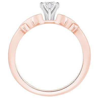 Alyson Layne 14k Gold 1/2 Carat T.W. Diamond Pear Shape Engagement Ring