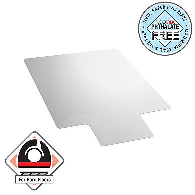 Floortex Valuemat® Vinyl Lipped Chair Mat for Hard Floor