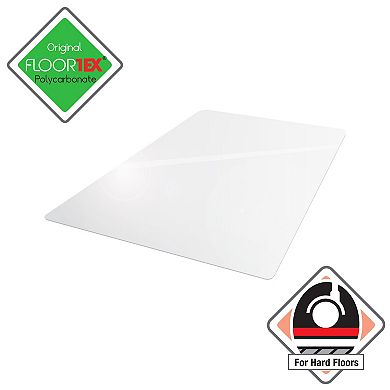 Floortex Valuemat® Plus Polycarbonate Rectangular Chair Mat for Hard Floor