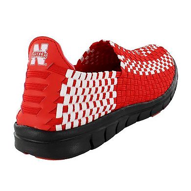 Nebraska Cornhuskers Woven Slip-On Unisex Shoes