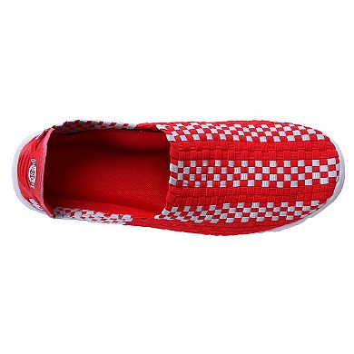 Ohio State Buckeyes Woven Slip-On Unisex Shoes