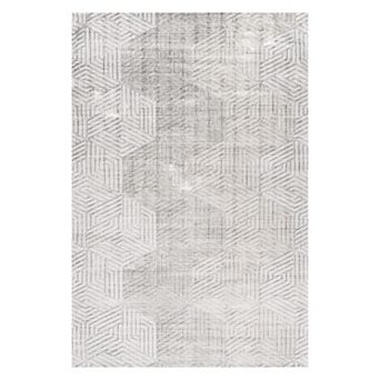 nuLoom Adeline Modern Hexagon Machine Washable Area Rug
